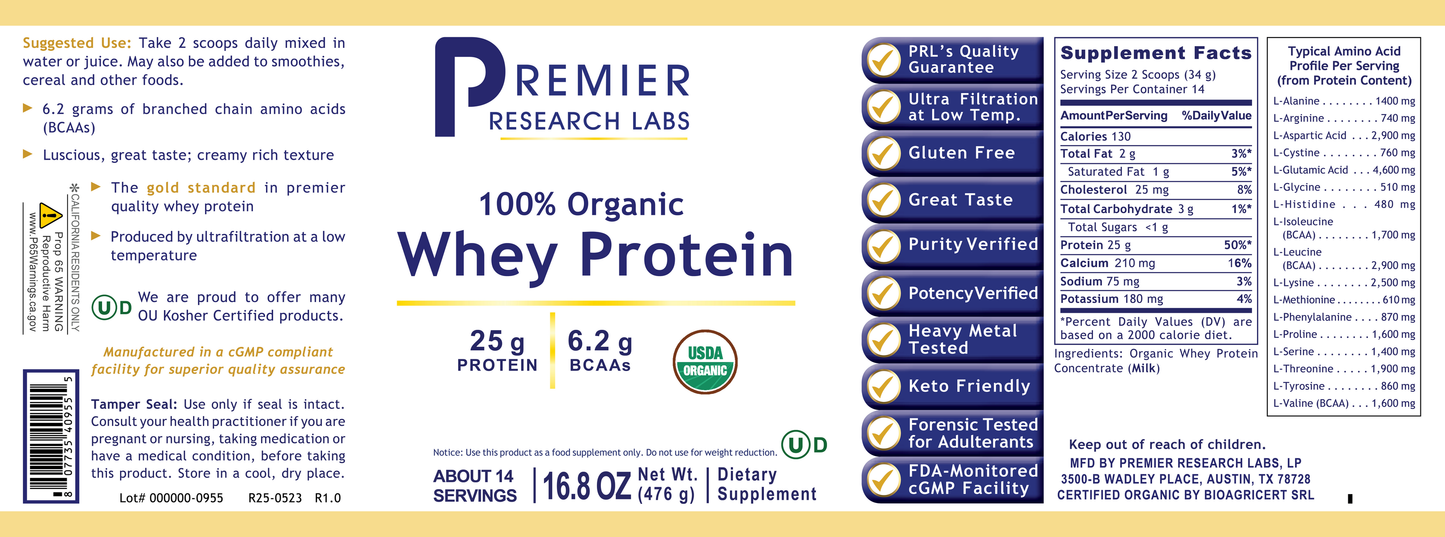 Whey Protein, Premier full label