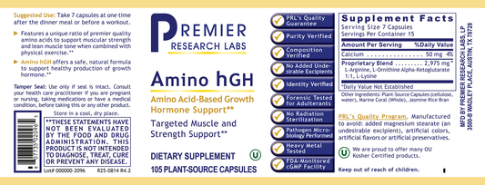 Amino hGH full label