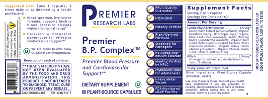 B.P. Complex™, Premier full label