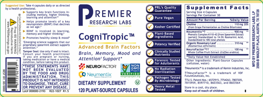 CogniTropic™ full label