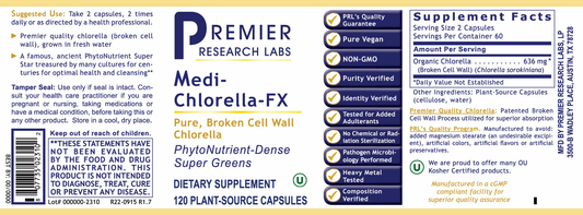 Medi-Chlorella-FX™ full label
