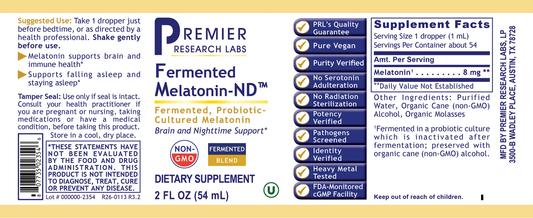 Melatonin-ND™ (Fermented) full label