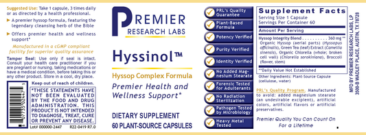 Hyssinol™ full label