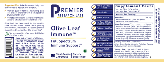 Olive Leaf Immune™ full label