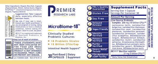 MicroBiome-18™ full label