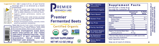 Fermented Beets, Premier full label