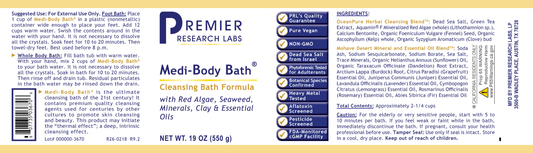 Medi-Body Bath® full label