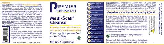 Medi-Soak® Cleanse full label