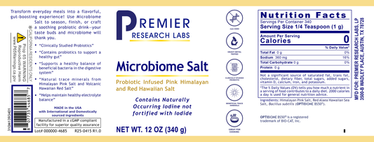 Microbiome Salt, Premier full label