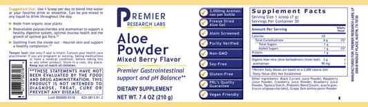 Aloe Powder-Mixed Berry Flavor, Premier full label