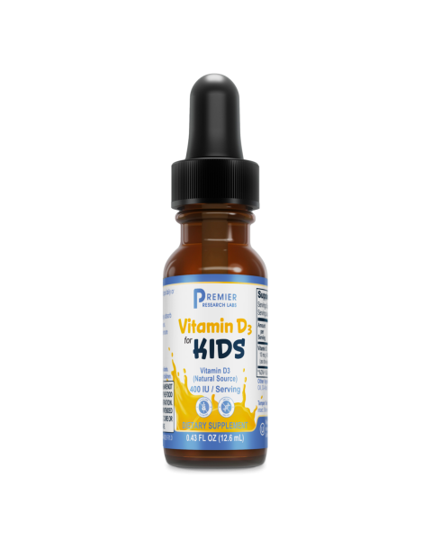 Vitamin D3 For KIDS, Premier bottle
