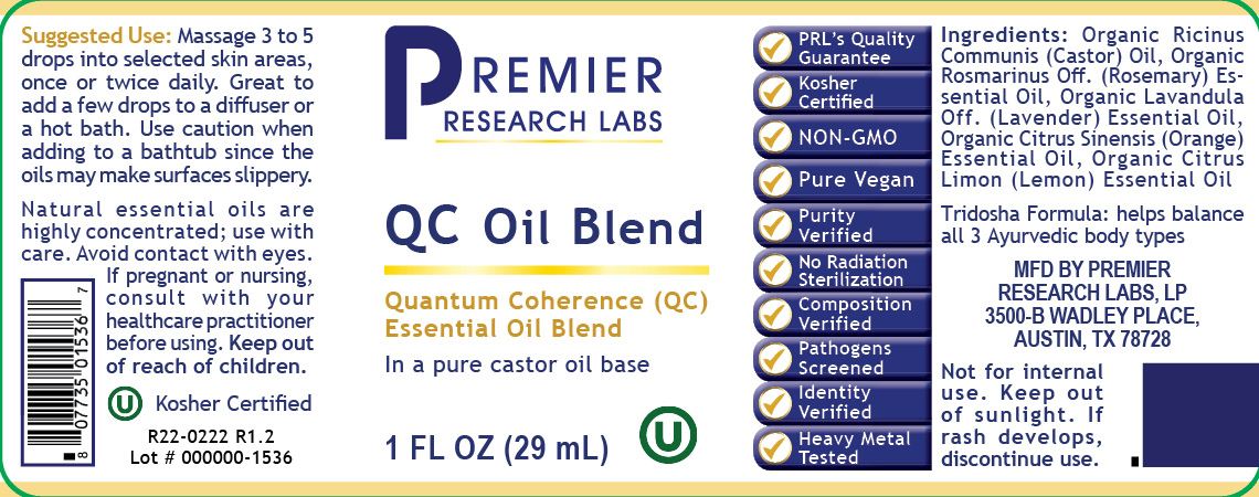 QC Oil Blend, Premier full label