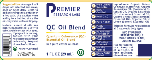 QC Oil Blend, Premier full label
