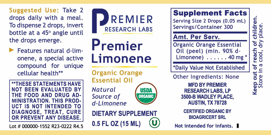 Limonene, Premier full label