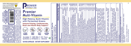 Multi-Vitamin, Premier full label