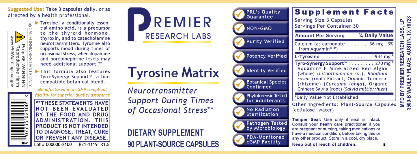 Tyrosine Matrix full label