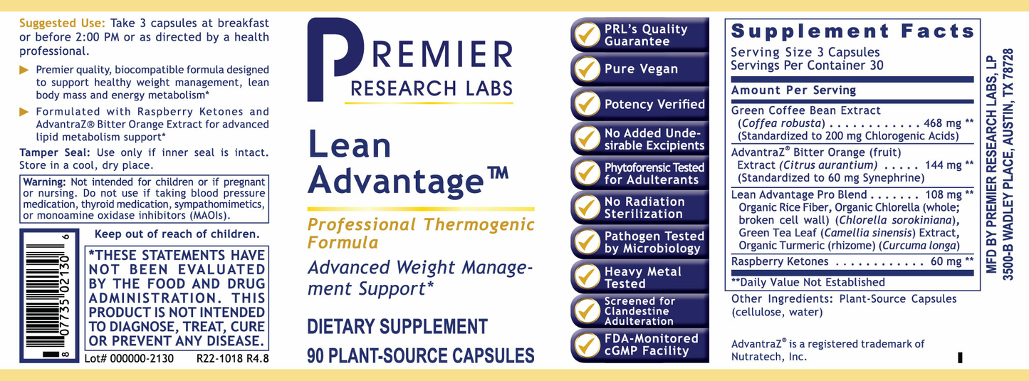 Lean Advantage™ full label
