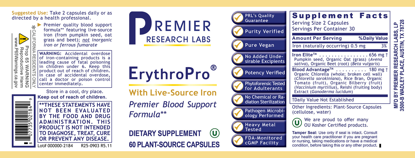 ErythroPro® full label