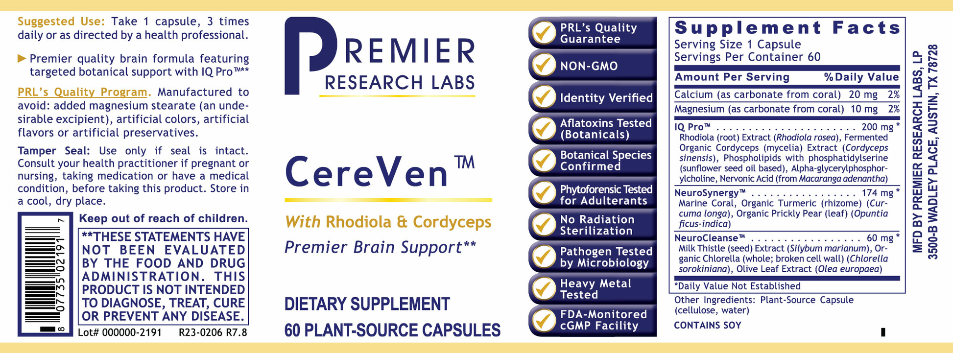 CereVen™ full label