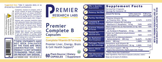 Complete B, Premier full label