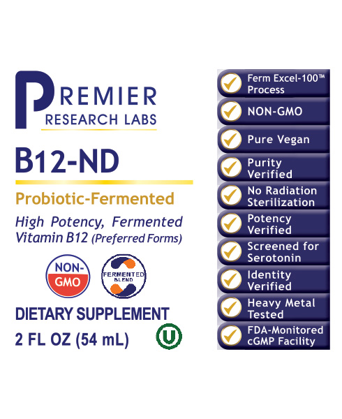 B12-ND™ (Fermented) full label