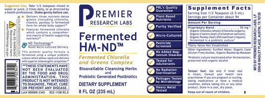 HM-ND™ (Fermented) full label