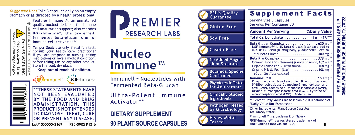 Nucleo Immune™ full label