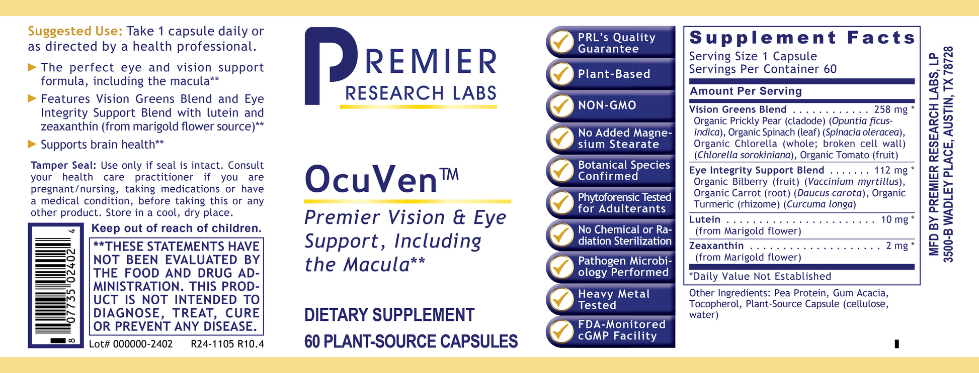 OcuVen™ full label