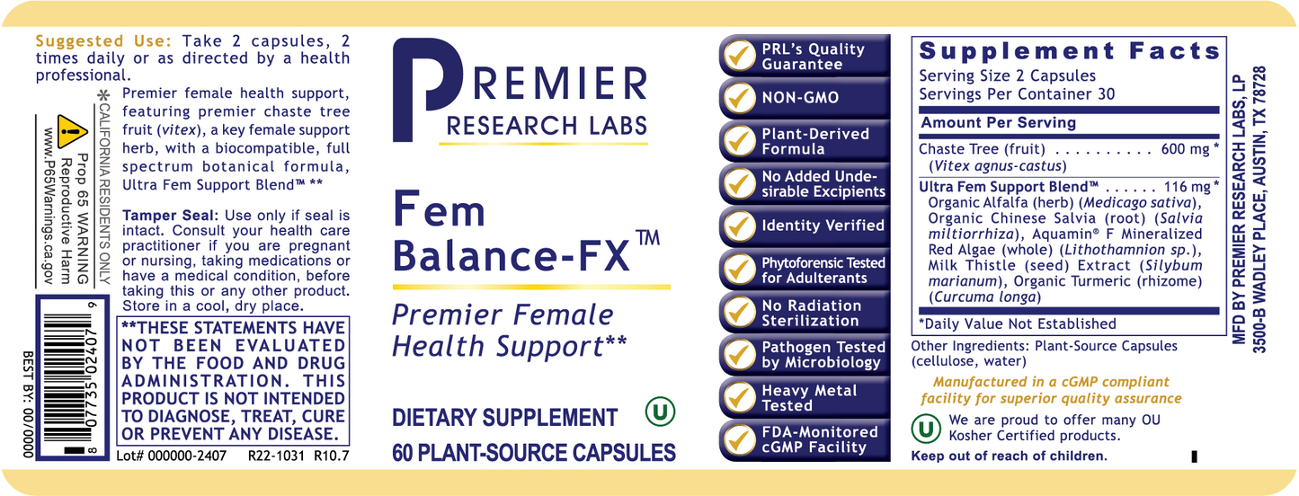 Fem Balance-FX™ full label