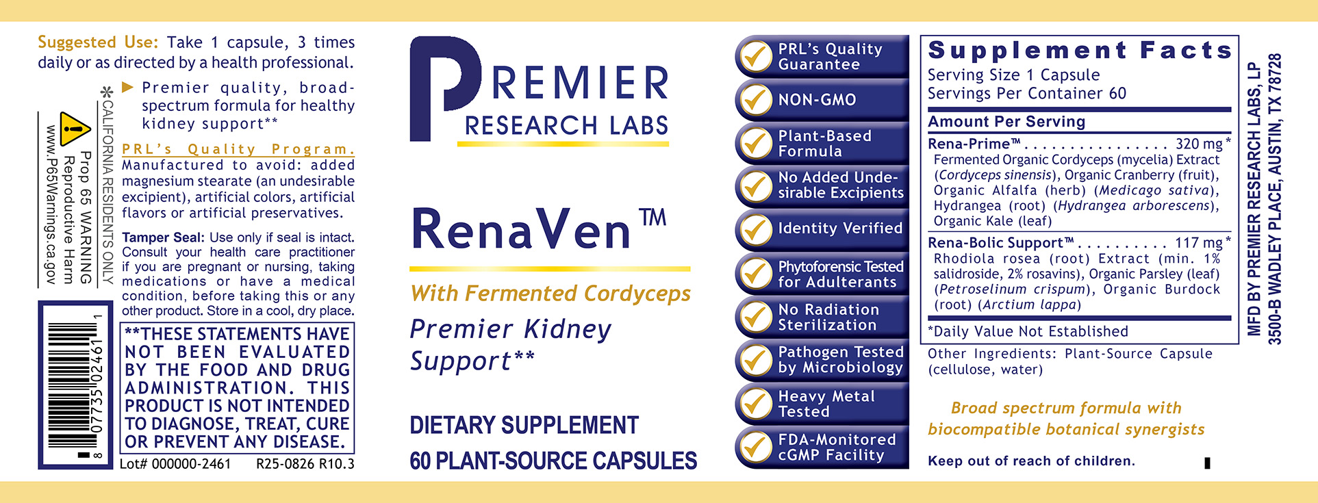 RenaVen™ full label