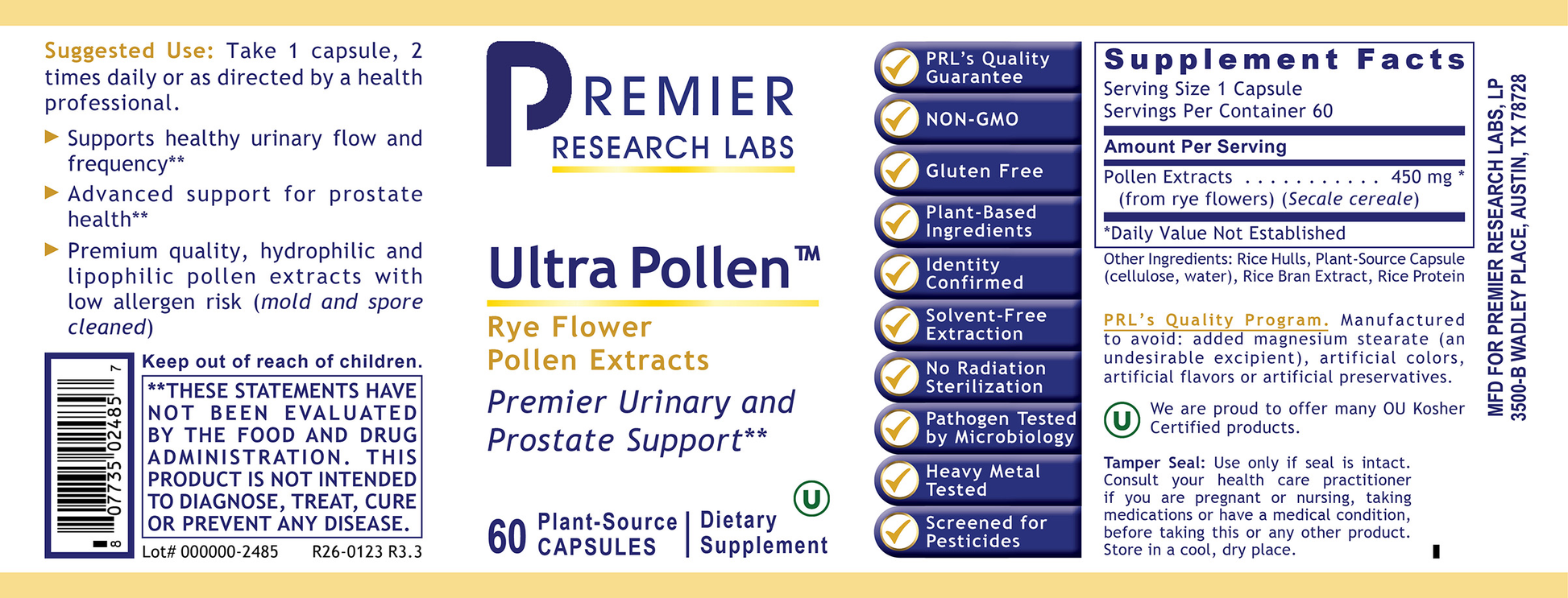 UltraPollen™ full label