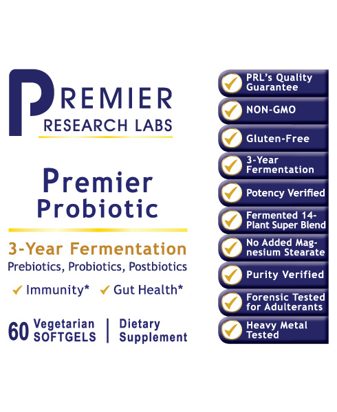 Premier Probiotic (60 Softgels) full label