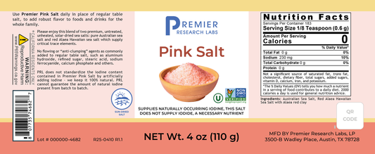 Premier Pink Salt (4 oz) full label
