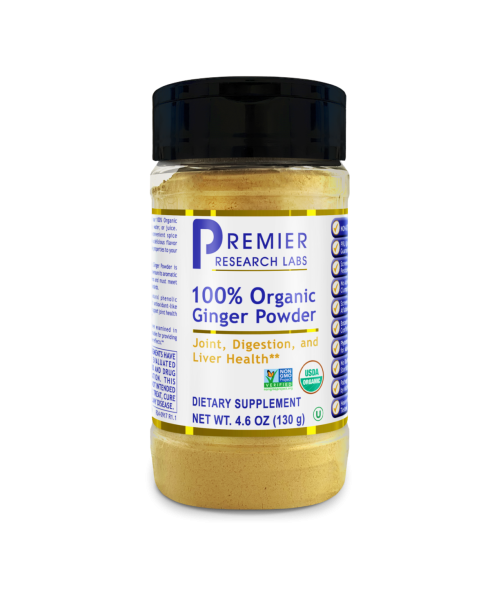 100% Organic Ginger Powder, Premier bottle