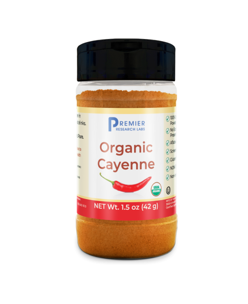 Organic Cayenne Spice Powder bottle